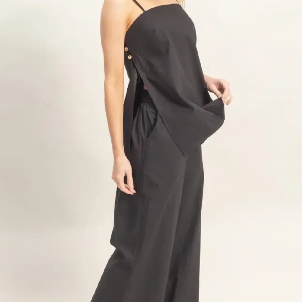Black Wide-Leg Set - Picture 4 of 9
